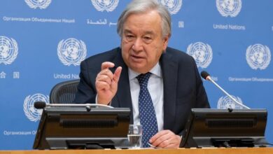 Photo of UN chief ‘shocked’ by reports of excessive force against protesters in Iran