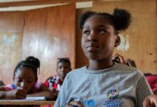 Photo of ‘Do not give up on children’: Displaced by violence, a Haitian girl finds hope at school