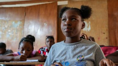 Photo of ‘Do not give up on children’: Displaced by violence, a Haitian girl finds hope at school